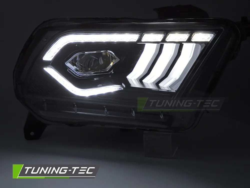 Headlights Ford Mustang 10-13 Full LED DRL Black – náhľad 2