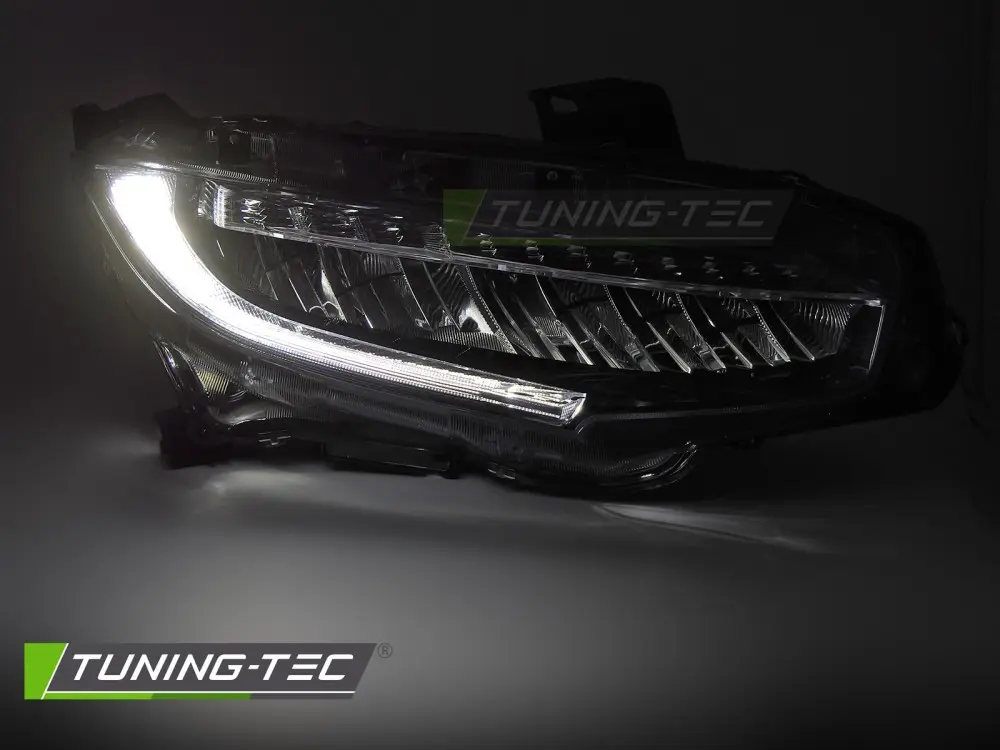 Headlights Honda Civic X 16-21 Full LED Black – náhľad 2