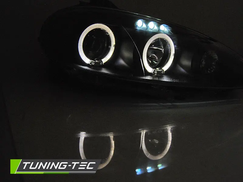Headlights Mazda MX5 01-05 Angel Eyes Black – náhľad 2