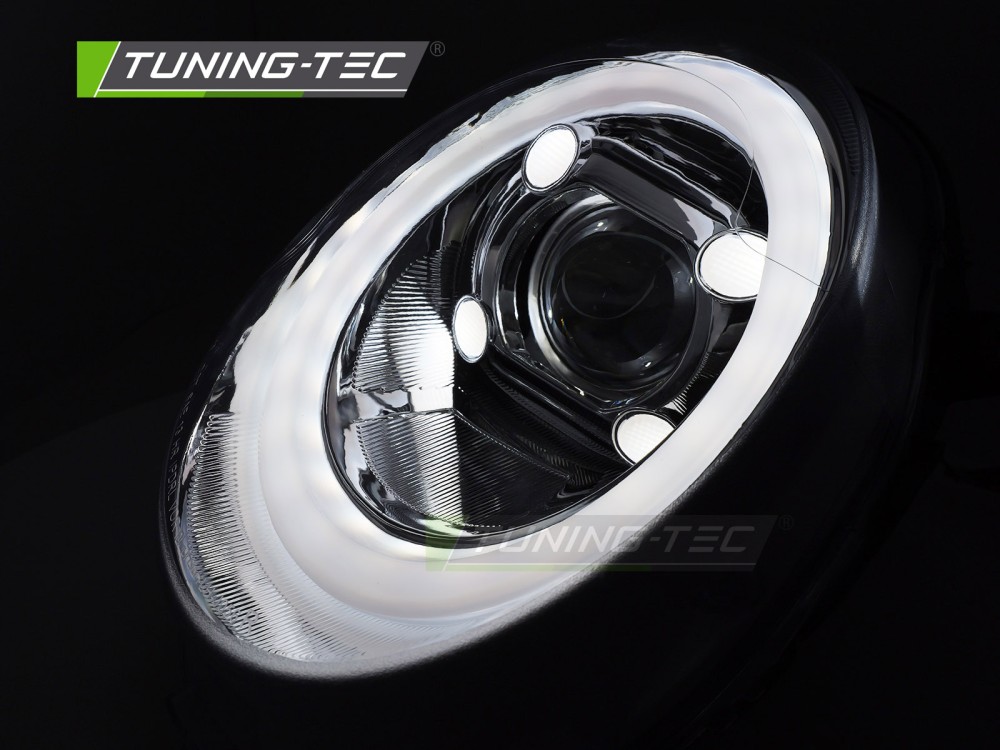 Headlights Mini Cooper F56 14-17 Tube Light DRL Chrome – náhľad 4