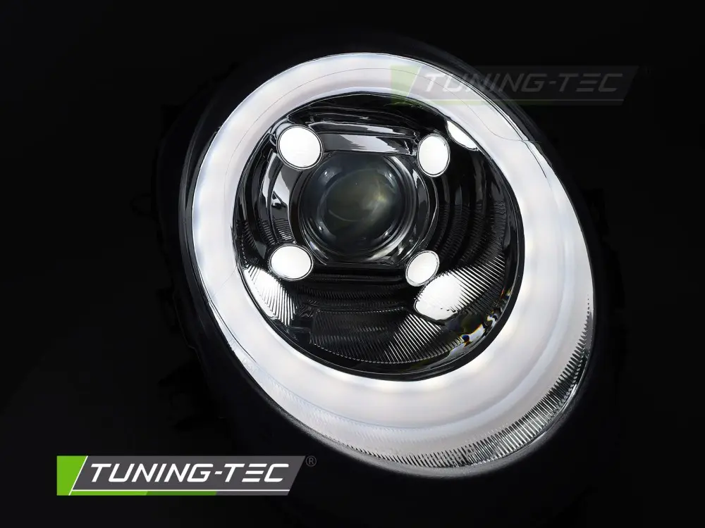 Headlights Mini Cooper F56 14-17 Tube Light DRL Chrome – náhľad 5