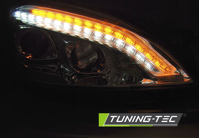 Headlights Mercedes S-Class W221 05-09 Xenon Daylight Chrome – náhľad 3