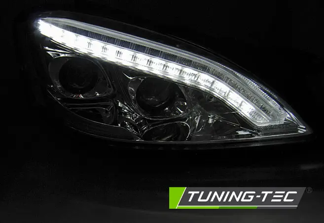 Headlights Mercedes S Class W221 05-09 Xenon Daylight Black – náhľad 2