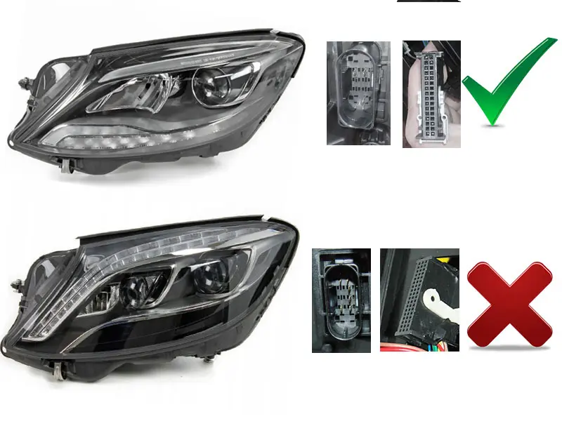 Headlights Mercedes S Class W222 13-17 Full LED Black – náhľad 5