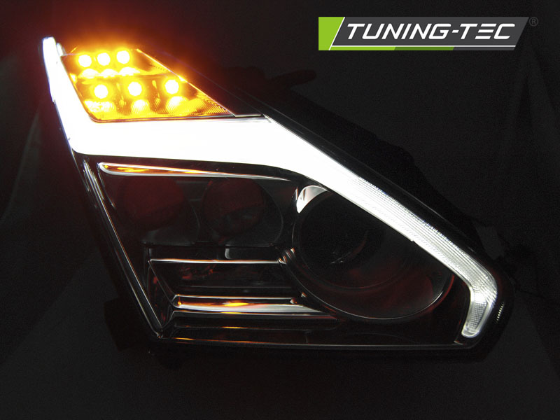 Headlights Nissan GT-R 08-13 Tube Chrome LED – náhľad 4