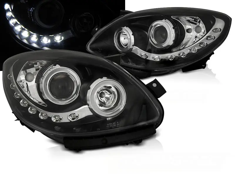 Headlights Renault Twingo II 07-11 Daylight Black