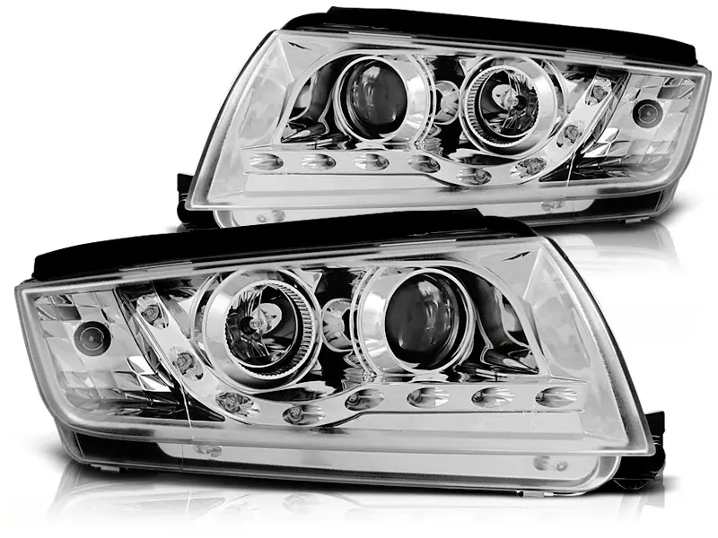 Headlights Škoda Fabia I 99-08 Daylight Chrome