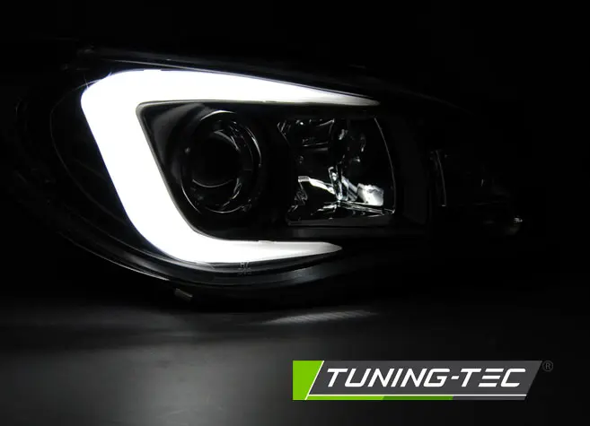 Headlights Subaru Impreza II 06-07 Xenon Tube Light Black – náhľad 2