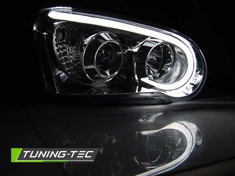 Headlights Subaru Impreza II 03-05 Tube Light Chrome – náhľad 3