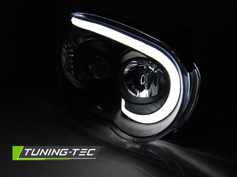Headlights Subaru Impreza II 03-05 Tube Light Black – náhľad 2