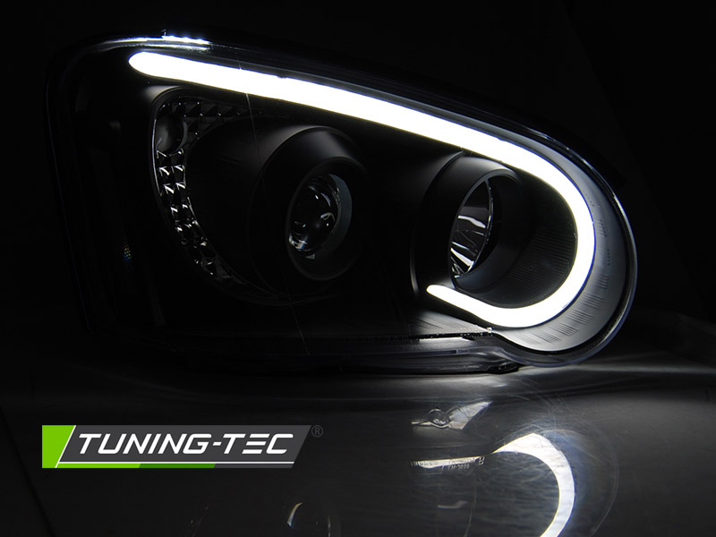 Headlights Subaru Impreza II 03-05 Tube Light Black – náhľad 3