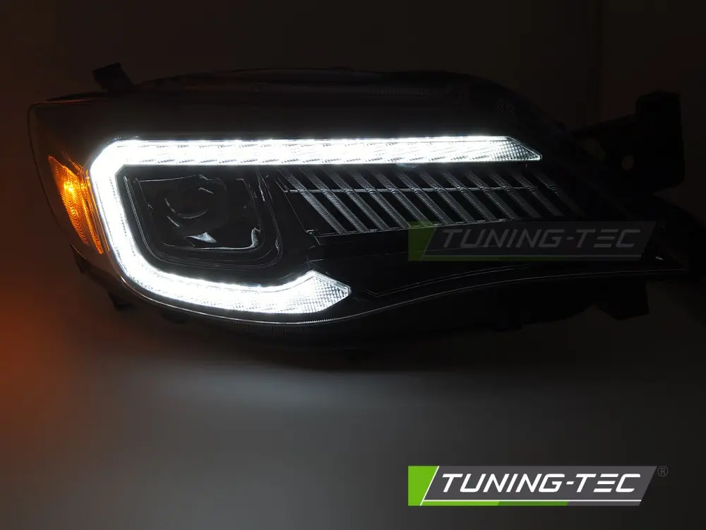 Headlights Subaru WRX 08-14 Full LED Tube Light Black – náhľad 2