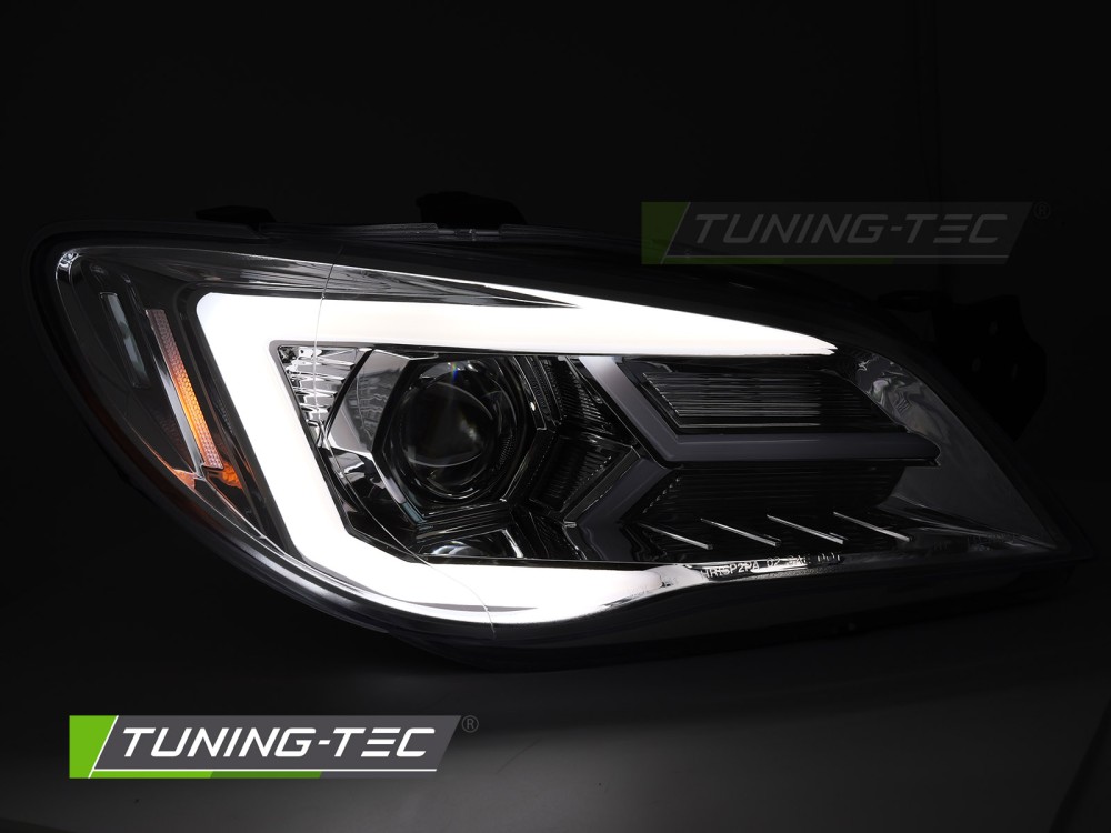 Predné svetlá Subaru Impreza II GD GG 05-07 Chrome – náhľad 3