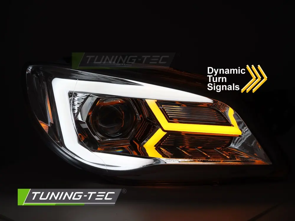 Predné svetlá Subaru Impreza II GD GG 05-07 Chrome – náhľad 4