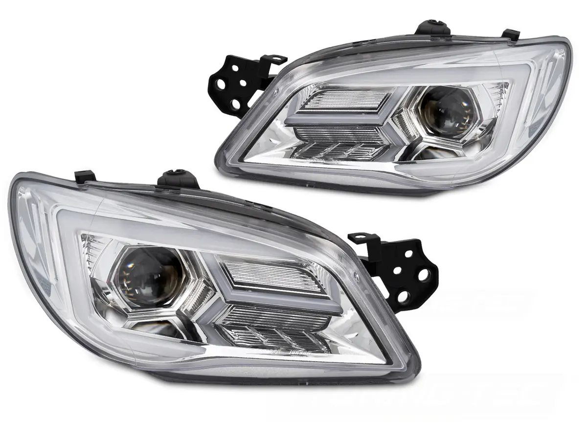 Predné svetlá Subaru Impreza II GD GG 05-07 Chrome