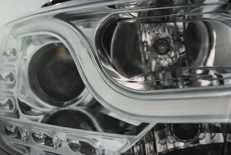 Headlights Volkswagen Jetta VI 11-18 Tube Light DRL Chrome – náhľad 3