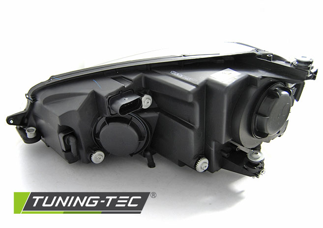 Headlights Volkswagen Golf VII 12-17 U-LED DRL Black Red Line – náhľad 4