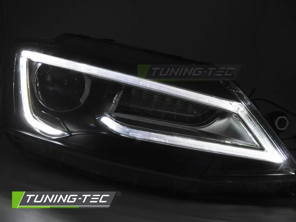 Headlights Volkswagen Jetta VI 11-18 Tube Light Black – náhľad 2