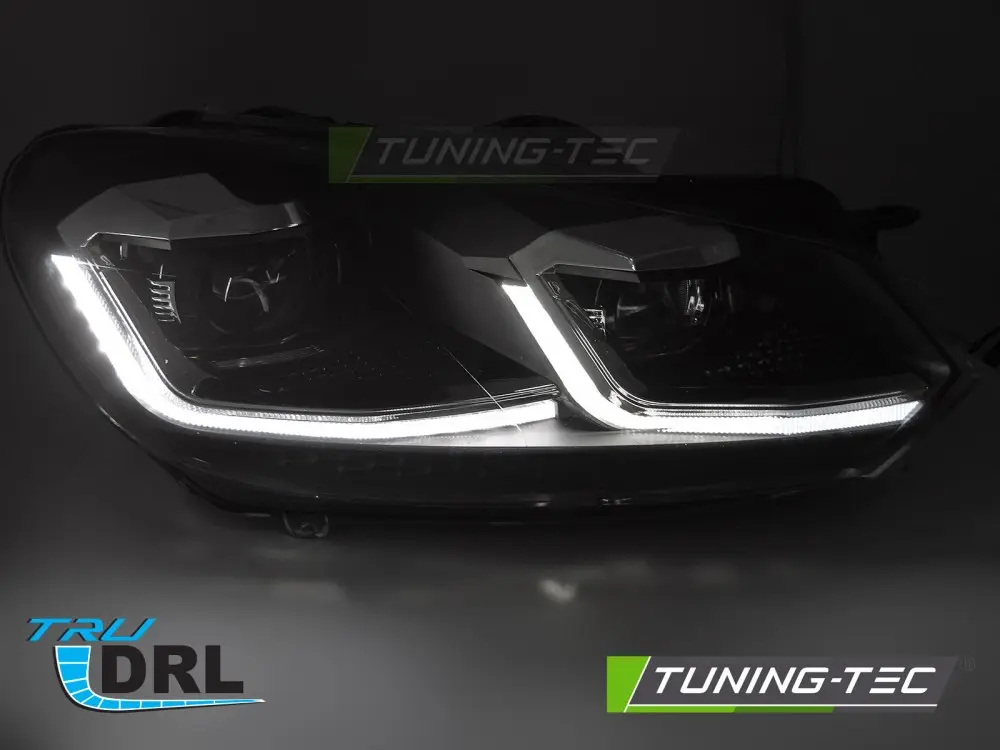 Headlights Volkswagen Golf VI 08-12 Silver Line LED DRL – náhľad 2