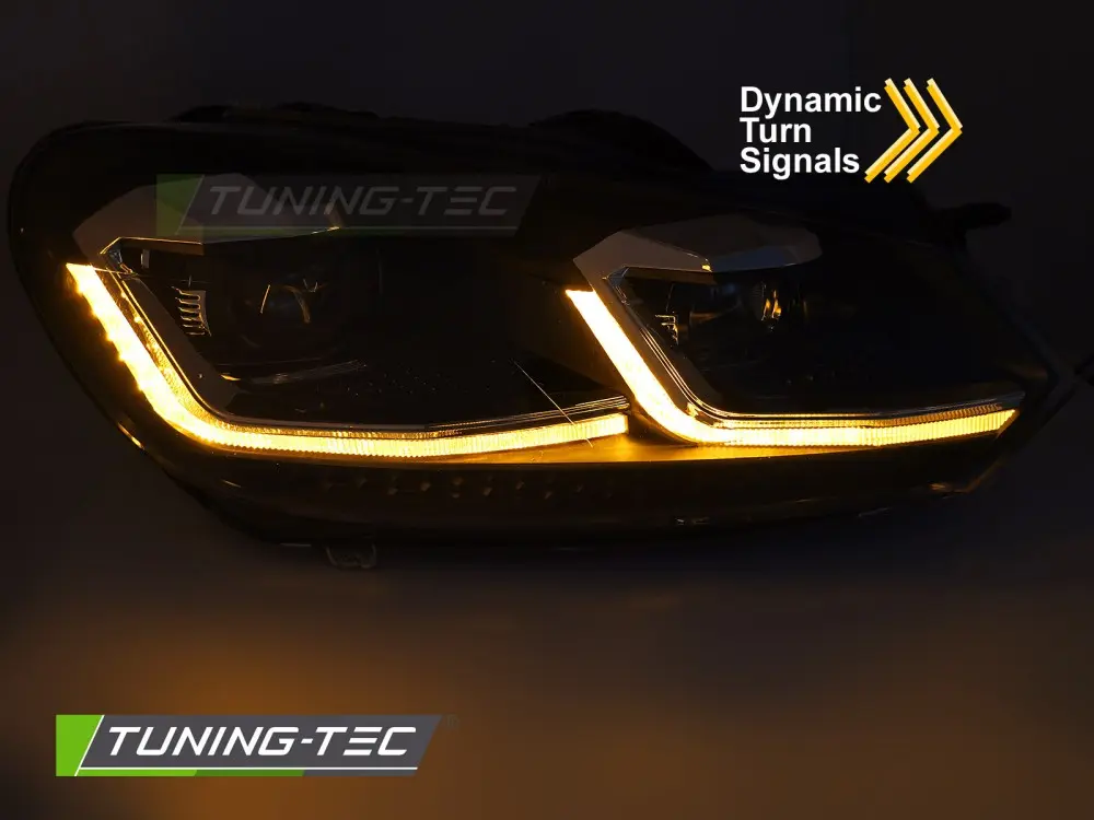 Headlights Volkswagen Golf VI 08-12 Silver Line LED DRL – náhľad 3