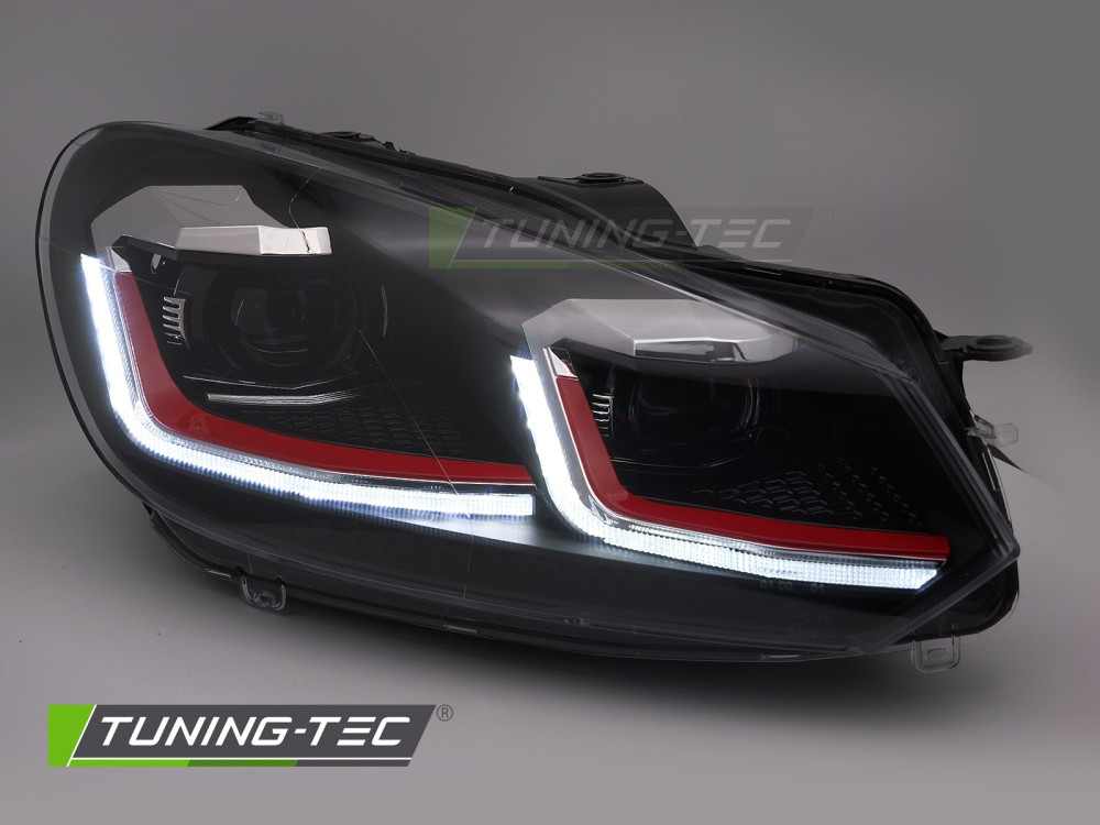 Headlights Volkswagen Golf VI 08-12 Red Line LED DRL – náhľad 4