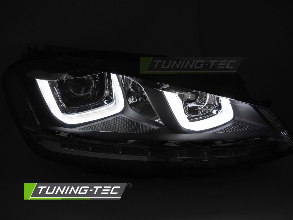 Headlights Volkswagen Golf VII 13-17 Silver Line LED DRL (cornering light) – náhľad 2