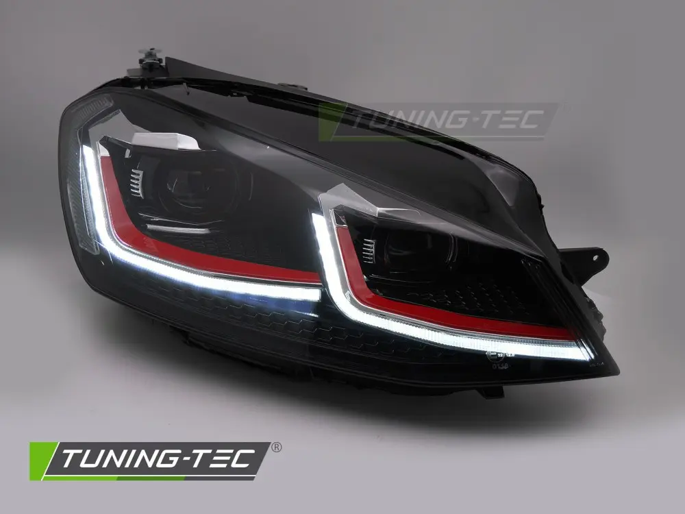 Headlights Volkswagen Golf VII 13-17 Red Line LED DRL – náhľad 4