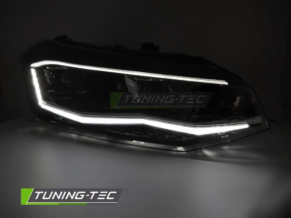Headlights Volkswagen Polo VI 2G 17-21 Silver Line LED DRL – náhľad 2
