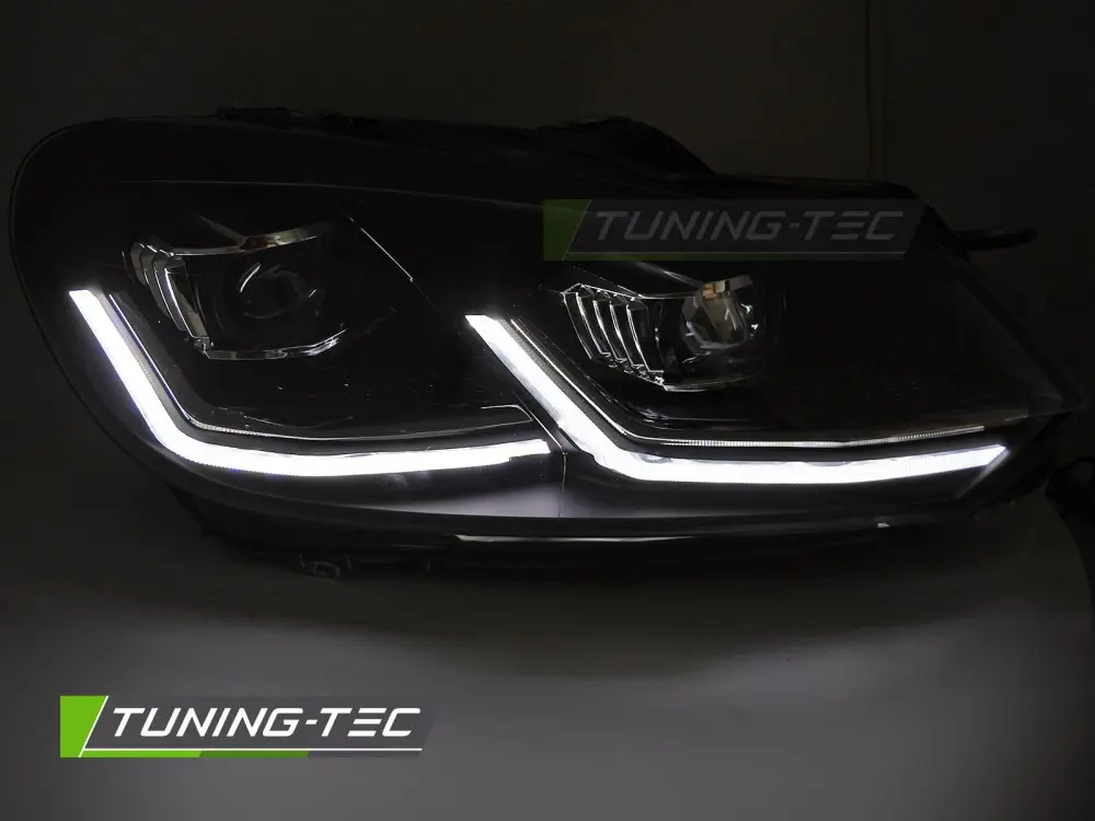 Headlights Volkswagen Golf VI 08-12 Full LED Silver SEQ DRL – náhľad 2