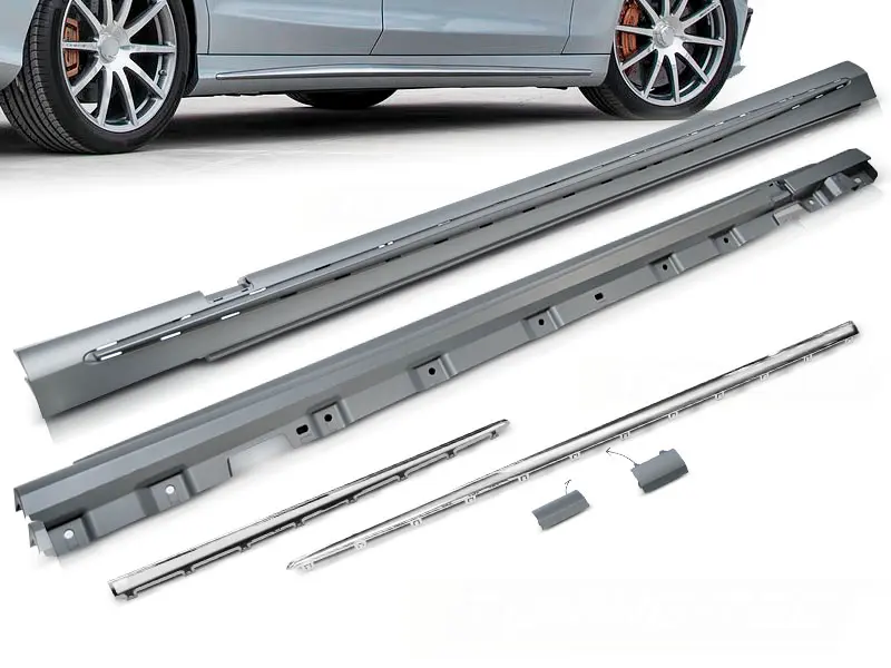 Side Skirts Mercedes S-Class W222 13-18 Sport Chrome Long Version