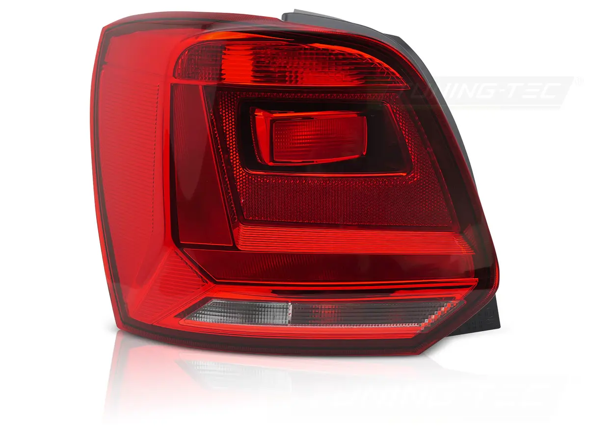 Tail Light VW Polo 6R HB 14-17 Red White Left TYC