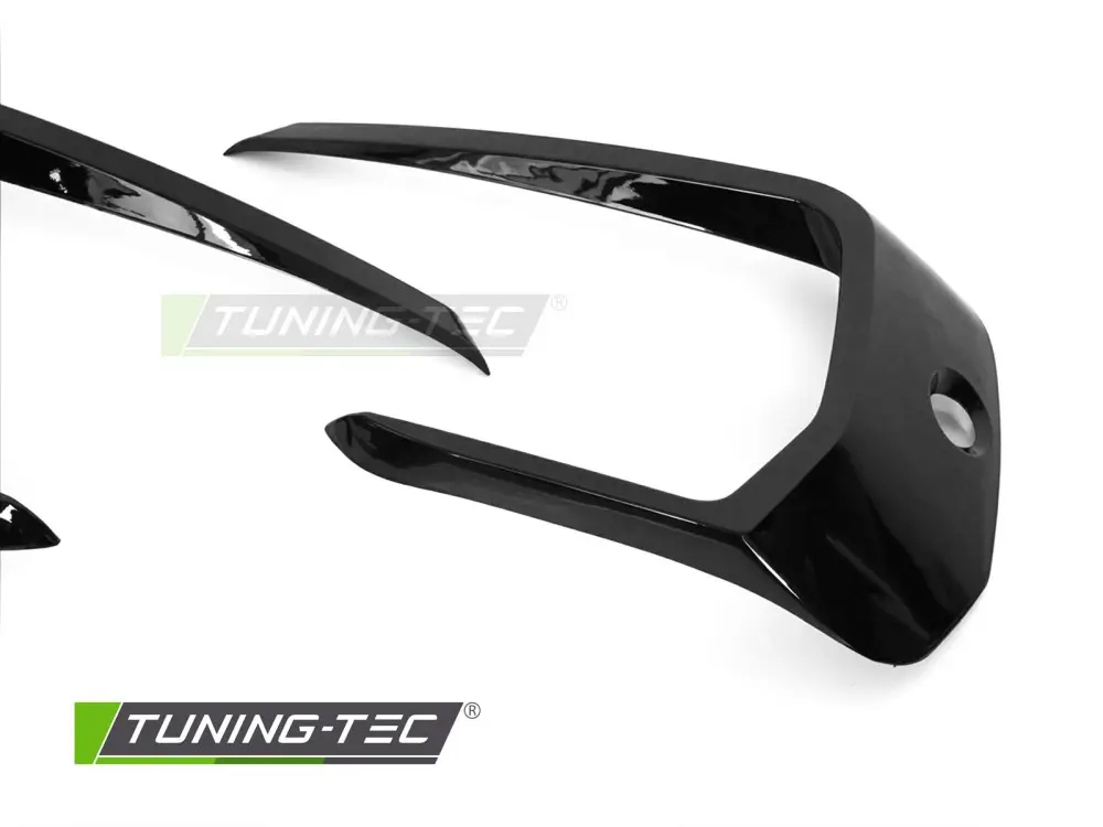 Front Bumper Side Splitters VW T6.1 20-24 Sport Style Glossy Black – náhľad 2