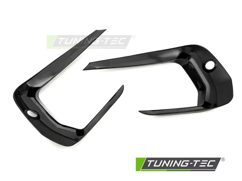 Front Bumper Side Splitters VW T6.1 20-24 Sport Style Glossy Black – náhľad 3