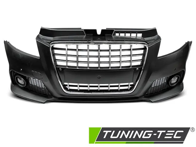 Front Bumper Audi A3 8P 08-12 Sport Chrome Black PDC – náhľad 2
