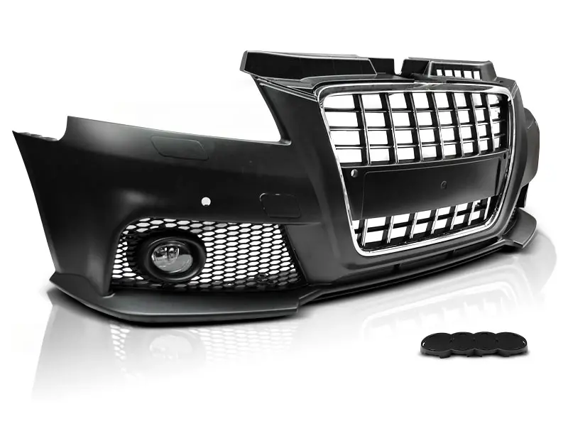Front Bumper Audi A3 8P 08-12 Sport Chrome Black PDC