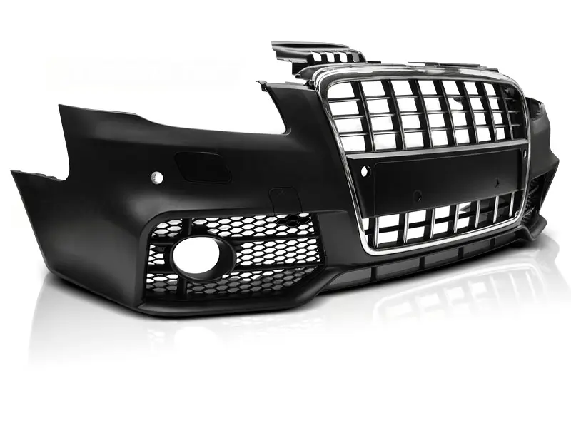 Front Bumper Audi A4 B7 04-08 Sport Chrome Black PDC