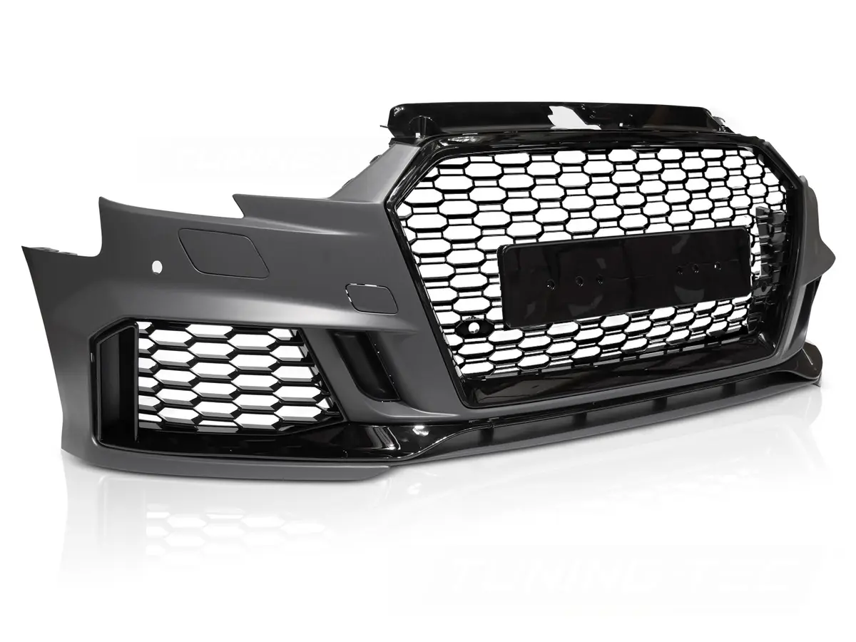 Front Bumper Audi A3 8V 17-20 Sport Black PDC