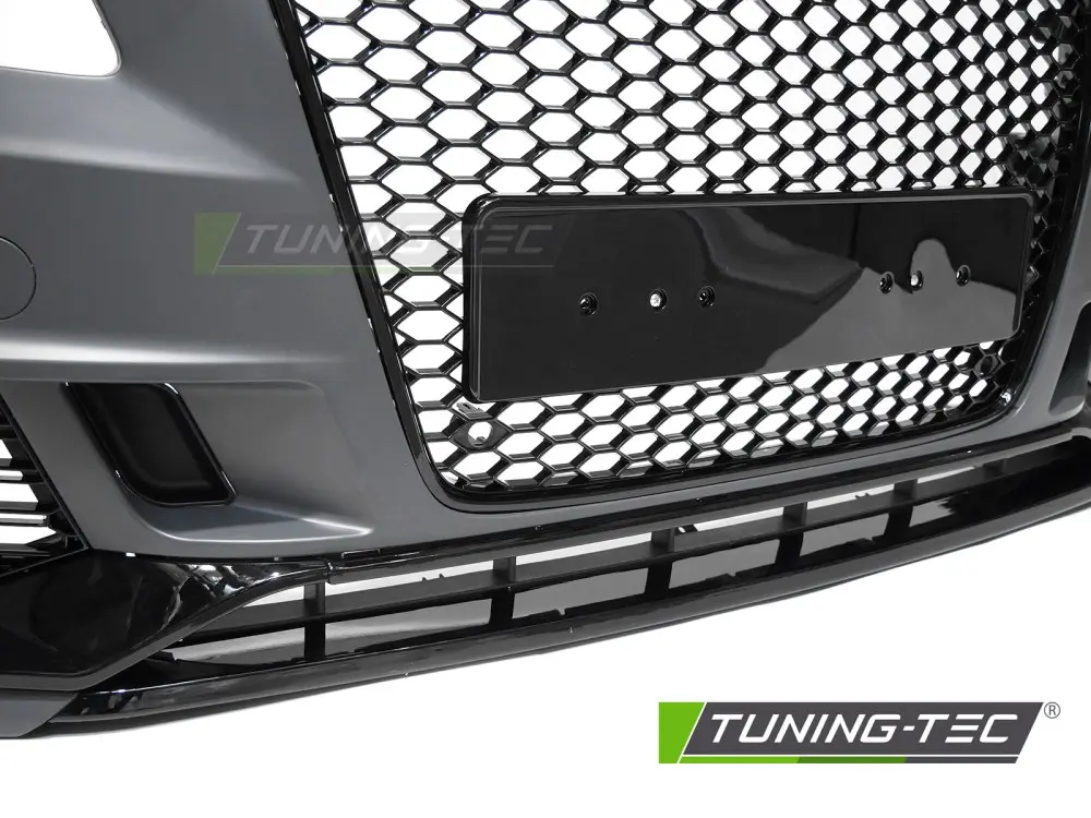 Front Bumper Audi A4 B8 08-11 Sport Black PDC – náhľad 4