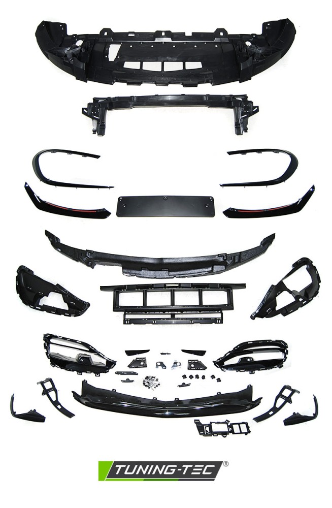 Front Bumper Mercedes CLA W117 16-19 Sport Style PDC – náhľad 3