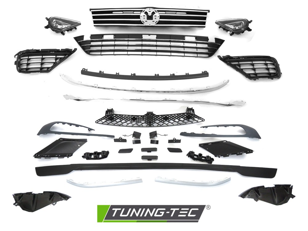 Front Bumper Volkswagen Touareg II 14-18 Sport PDC – náhľad 4