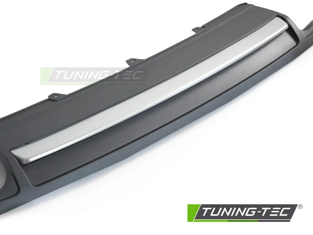 Diffuser Audi A4 B8 08-11 Sport S Style Silver for Single Exhaust Tip – náhľad 4