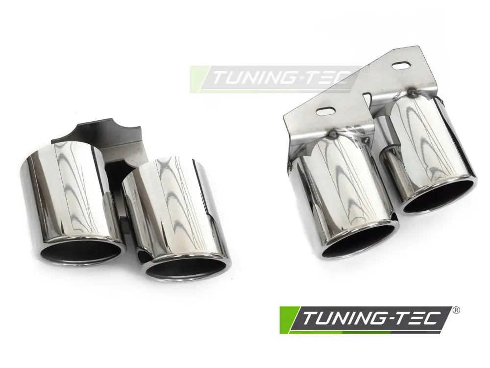 Diffuser Audi A4 B8 08-11 Sport S Style Silver for Single Exhaust Tip – náhľad 5