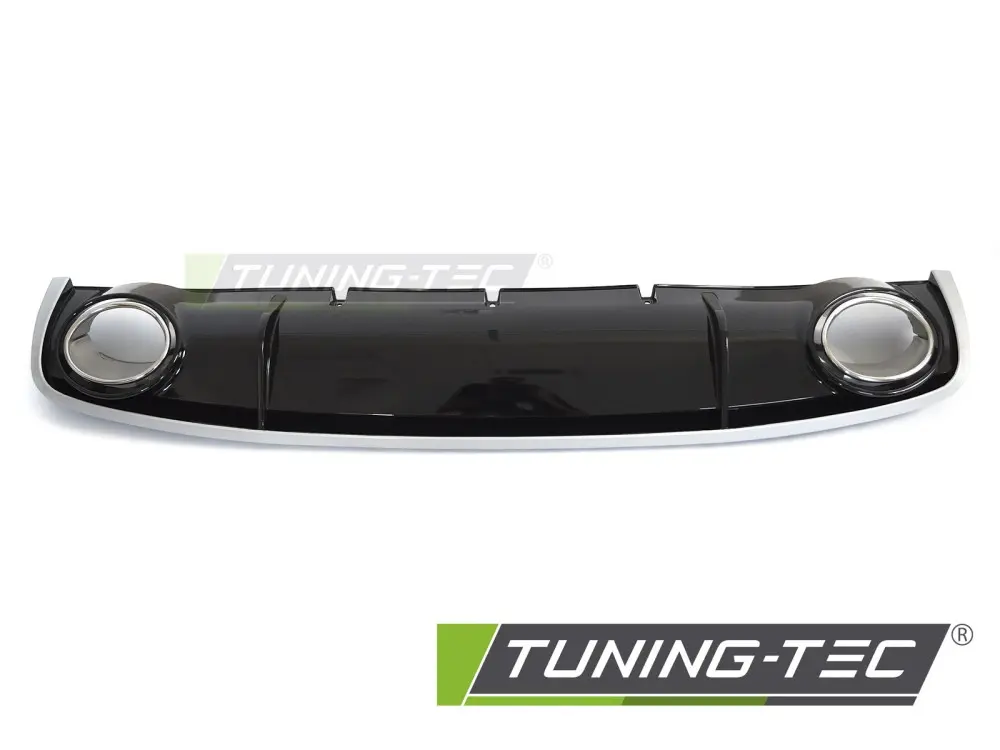 Diffuser Audi A4 B8 12-15 Single Outlet Glossy Black Sport Style – náhľad 2