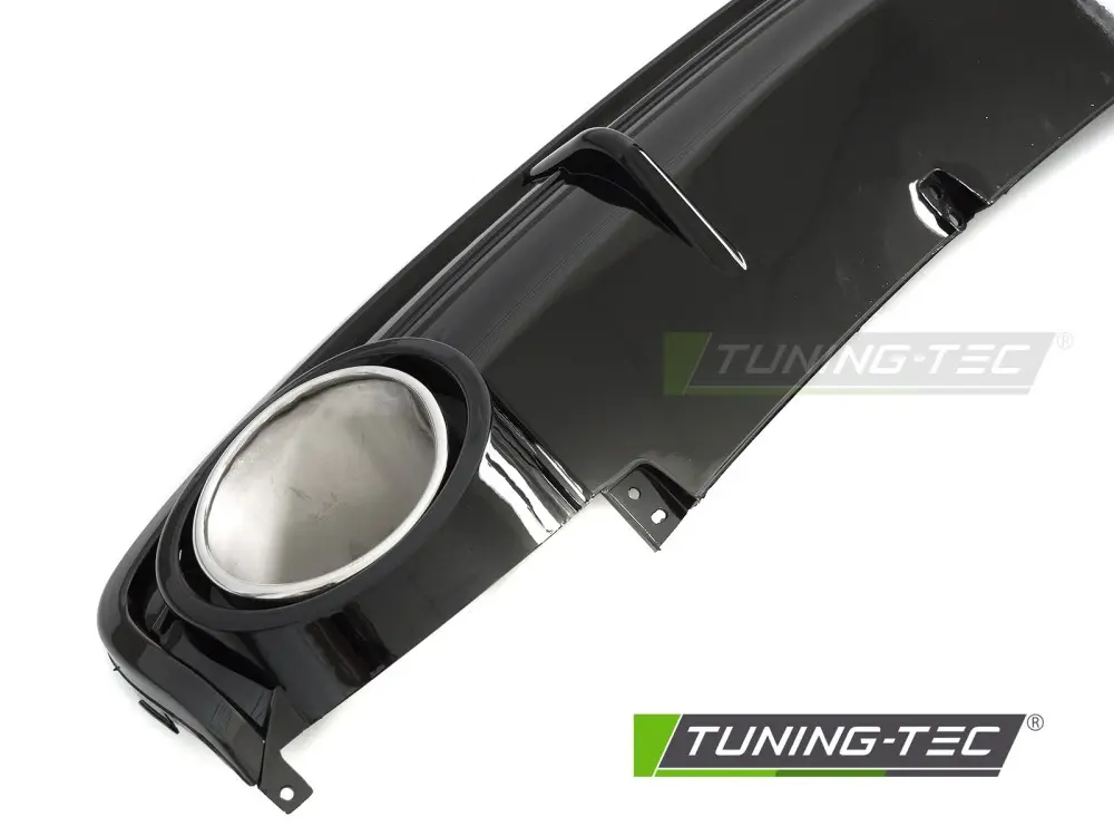 Diffuser Audi A6 C6 04-11 Twin Outlet Glossy Black Sport Style – náhľad 5