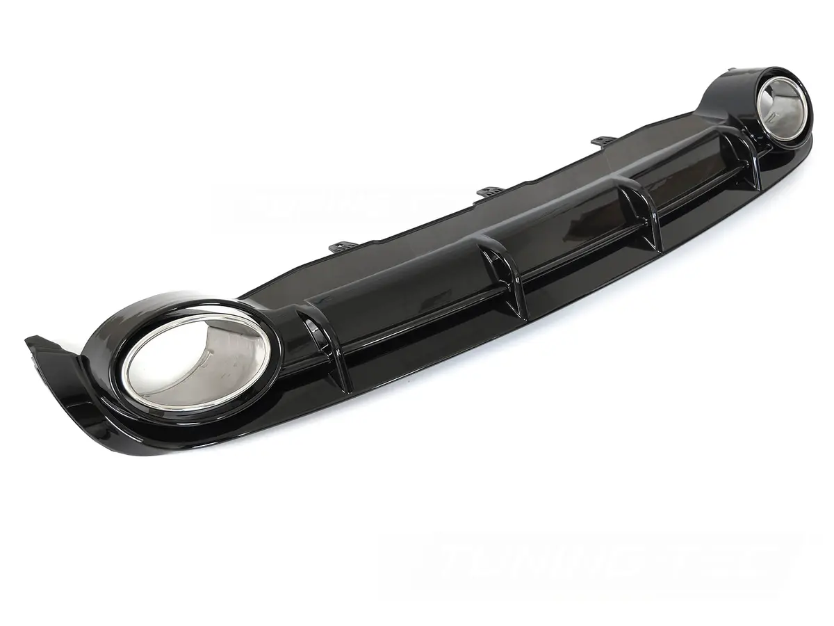 Difúzor Audi A6 C7 11-14 Twin Outlet Glossy Black Sport Style