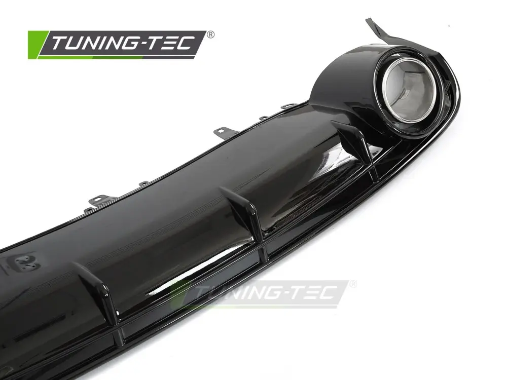 Diffuser Audi A6 C7 14-18 Twin Outlet Glossy Black Sport Style – náhľad 3