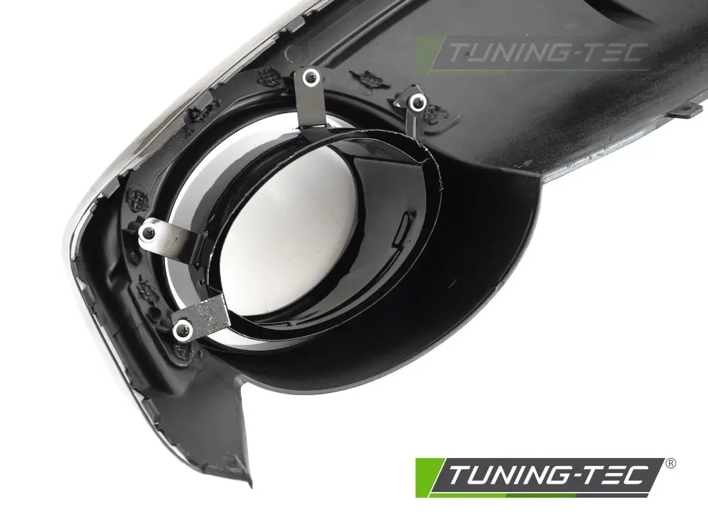 Diffuser Audi A7 C7 10-14 Twin Outlet Glossy Black with LED Brake Light Sport Style – náhľad 3