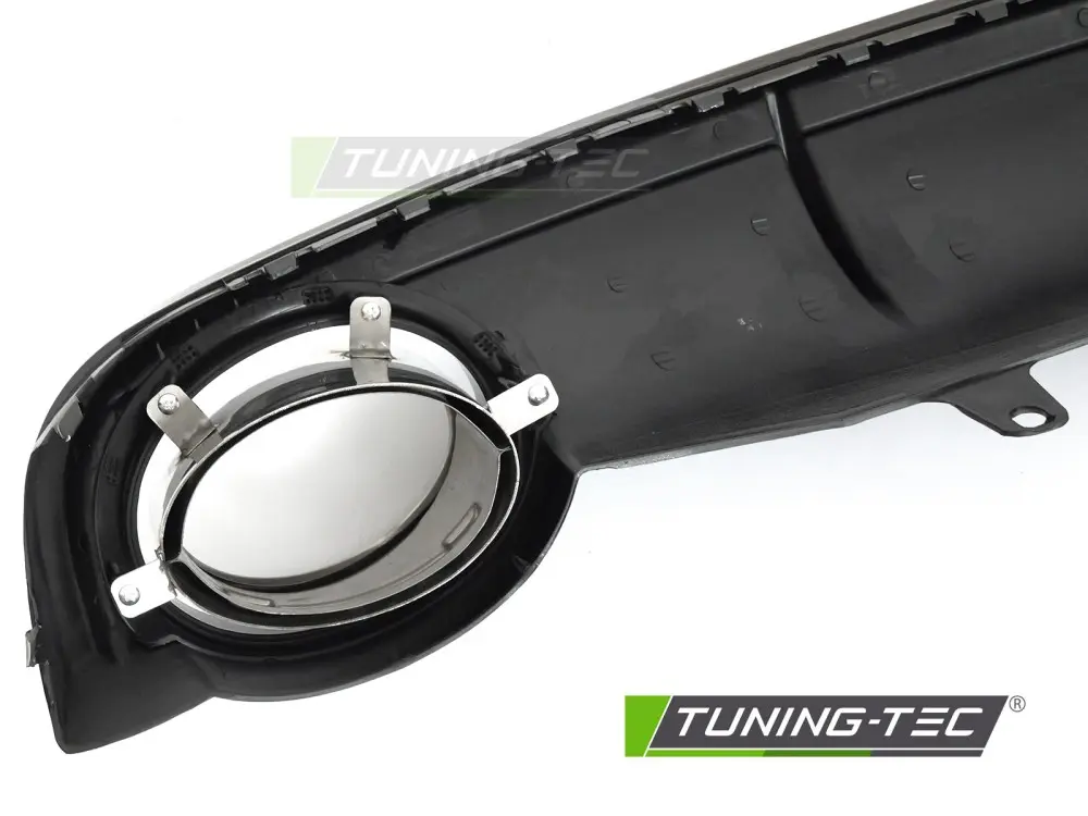 Diffuser Audi A7 C7 10-14 Twin Outlet Sport Style Glossy Black – náhľad 4