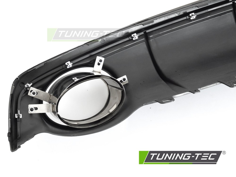 Diffuser Audi A7 C7 14-18 Twin Outlet Glossy Black Sport Style – náhľad 4