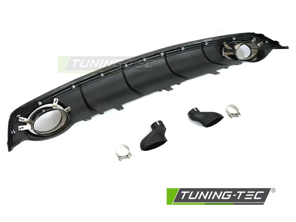 Diffuser Audi A7 C7 14-18 Twin Outlet Glossy Black Sport Style – náhľad 5
